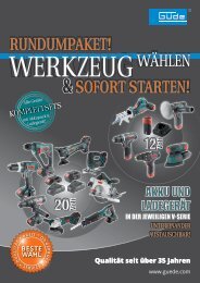 Güde Katalog Akku Werkzeuge und Geräte 12V und 20V