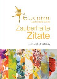 Zauberhafte Weine - Zauberhafte Zitate