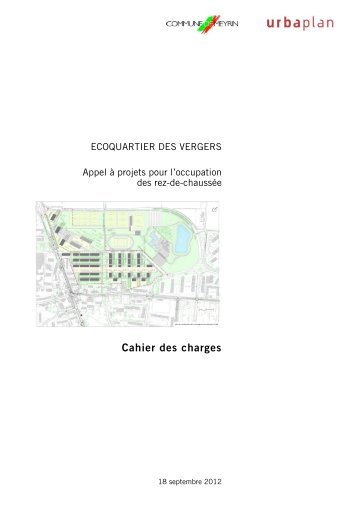 Cahier des charges de l'appel à projets - Meyrin