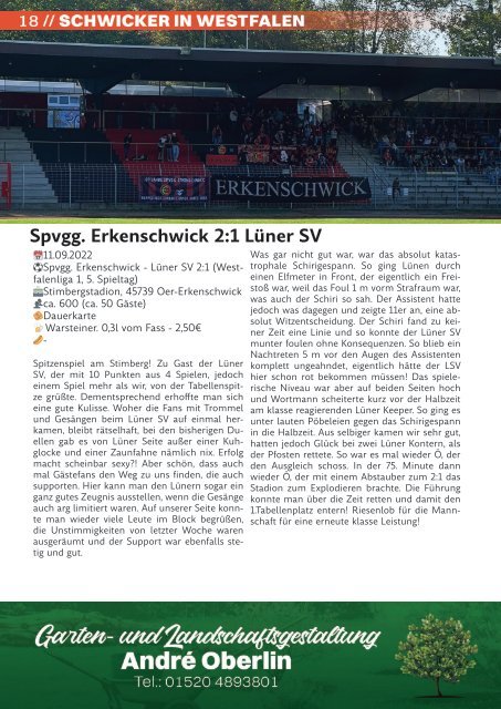 2022_09 Stimberg-Echo - ESV 1916-Verl_II-Westfalenliga_1_Muenster_Westfalenpokal_Saison 2022-2023