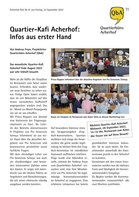 Acherhof-Post Nr. 41 | 23. September 2022