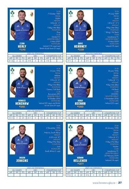 Leinster Rugby 2022/23 Season Ticket Holder's Guide