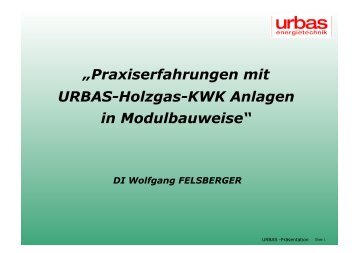 Holzgas KWK Holzstrom GmbH - Österreichischer Biomasse-Verband