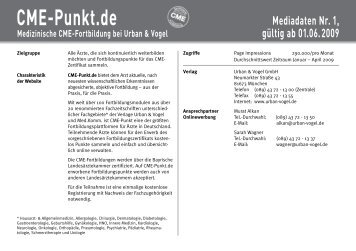 Medizinische CME-Fortbildung bei Urban & Vogel ... - CME-Punkt.de