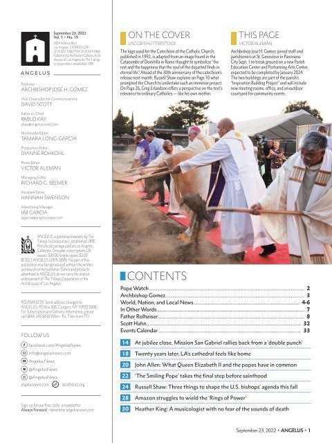 Angelus News | September 23, 2022 | Vol. 7 No. 19