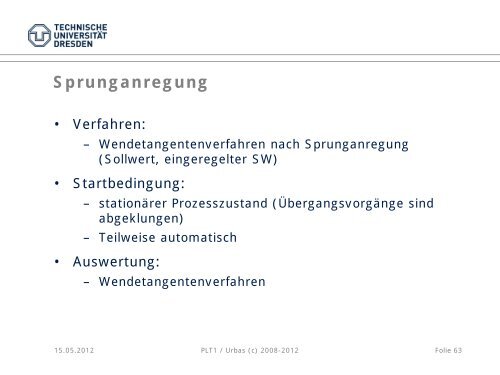 Basisautomatisierung Reglerbausteine - Fakultät Elektrotechnik und ...