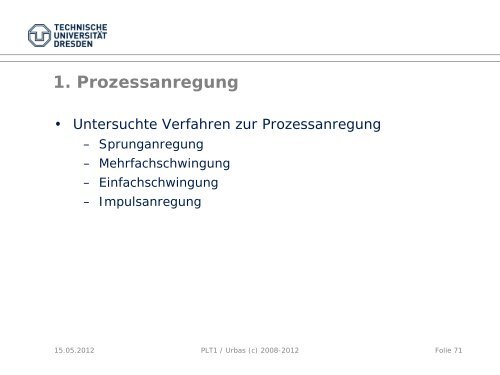 Basisautomatisierung Reglerbausteine - Fakultät Elektrotechnik und ...