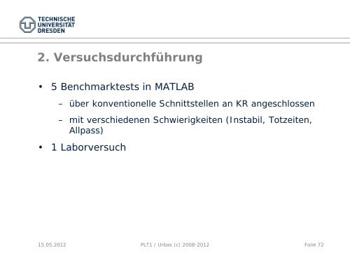 Basisautomatisierung Reglerbausteine - Fakultät Elektrotechnik und ...