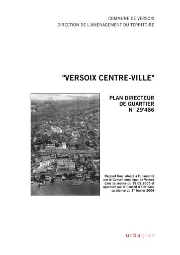 "versoix centre-ville" plan directeur de quartier n° 29'486
