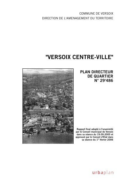"versoix centre-ville" plan directeur de quartier n° 29'486