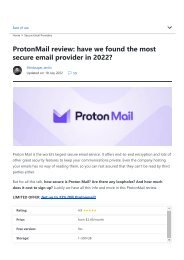 ProtonMail Review_ the Safest Email Provider in 2022_ _ Cybernews