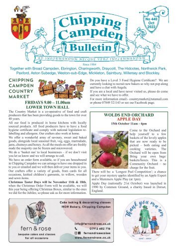 Chipping Campden Bulletin - October 2022 Issue