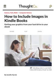 How to Include Images in Kindle Books
