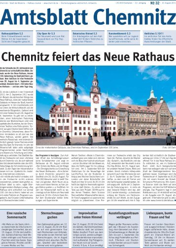Chemnitz feiert das Neue Rathaus
