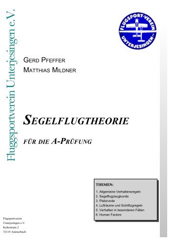 Theorie für Flugschüler - Flugsportverein Unterjesingen e.V.