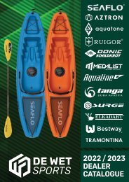 De Wet Sports 2022-2023 Dealer Catalogue