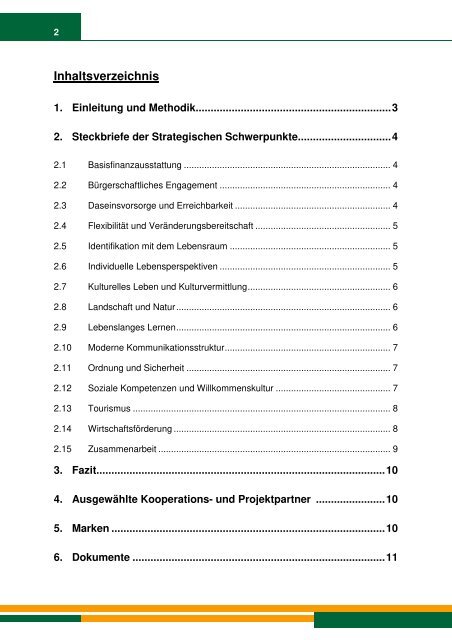 Strategische Schwerpunkte des Landkreises Görlitz 2022