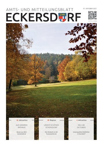 Eckersdorf Amts- und Mitteilungsblatt Oktober 2022 