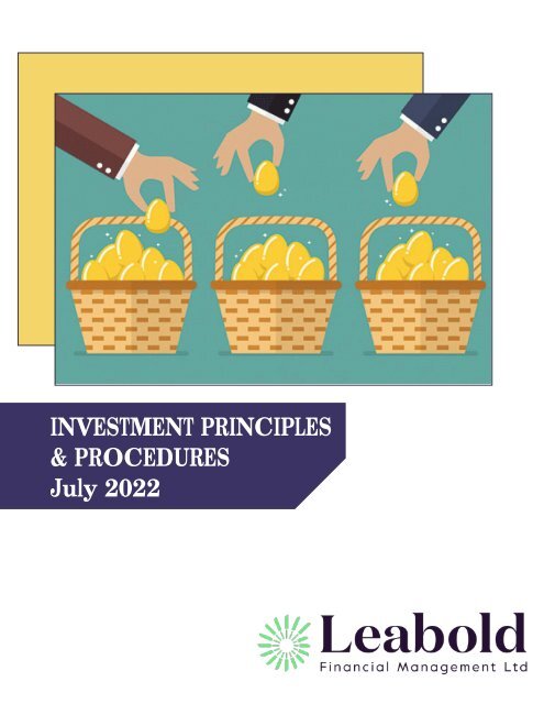 Investment Principles and Procedures (July 2022)