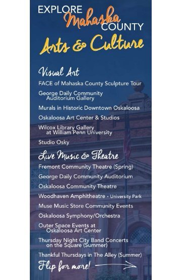 Arts & Culture in Mahaska County, IA