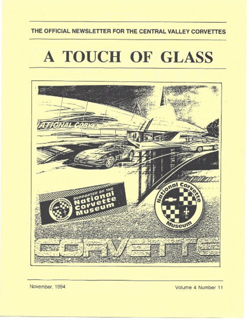 Central Valley Corvettes of Fresno - November 1994