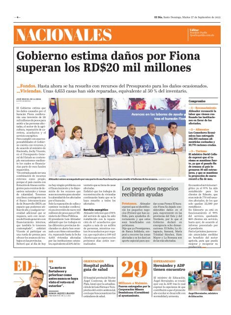 Edición impresa 27-09-2022