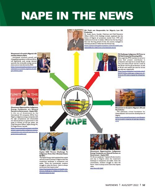 NAPENews Magazine September 2022 Edition