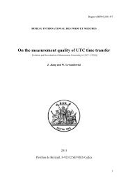 On the measurement quality of UTC time transfer - BIPM