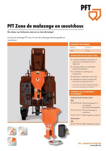 PFT Zone de malaxage en caoutchouc_fr