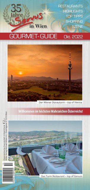 Servus in Wien - Oktober 2022 - Sonderausgabe Donauturm