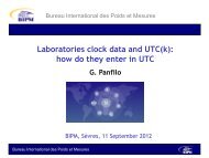 Training 2012 - Clock data and UTC(k) - BIPM