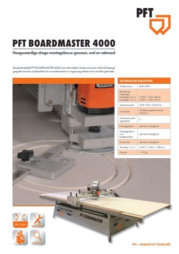 PFT BOARDMASTER 4000_nl