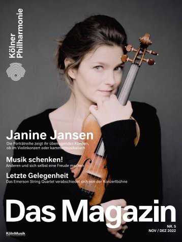 Das Magazin der Kölner Philharmonie Nr.5/2022