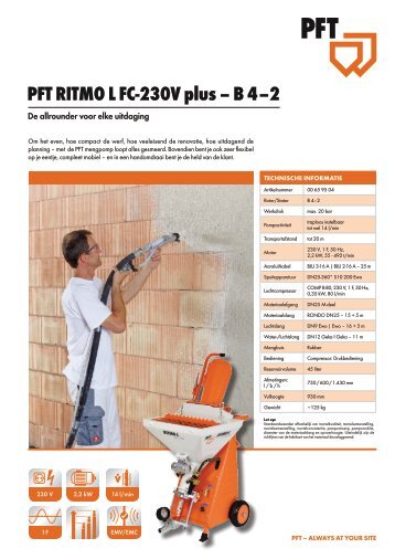 PFT RITMO L FC-230V plus - B 4-2_nl