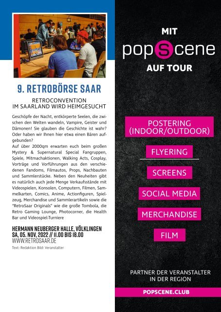 POPSCENE Oktober 10/22