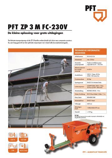 PFT ZP 3 M FC-230V_nl