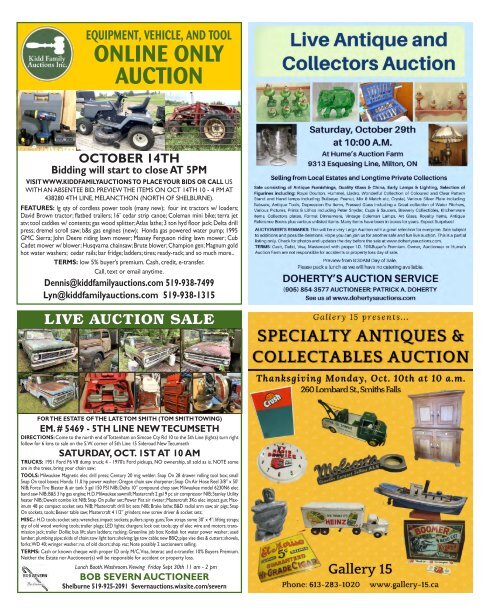 Woodbridge Advertiser/AuctionLists.ca - 2022-09-26