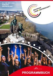 Deutsche Chormeisterschaft 2022 - Programmbuch