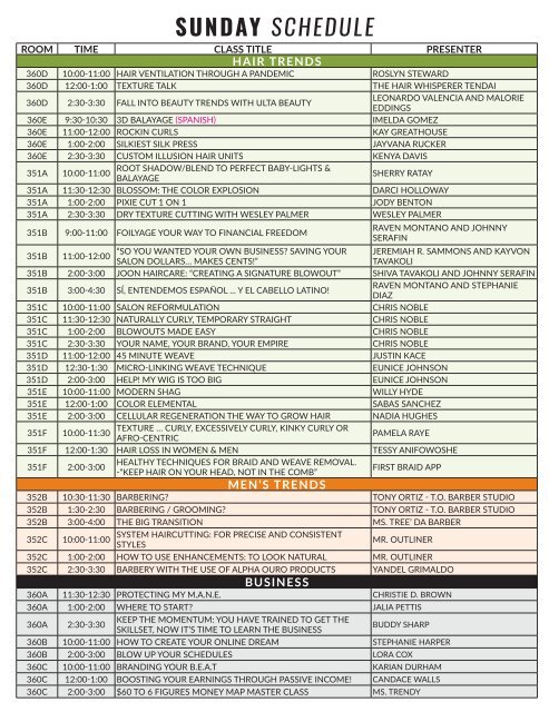 2022 IMAGE Education Schedule