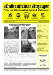 Amts- und Mitteilungsblatt der Stadt Wolkenstein Amts- und ...