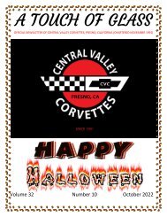 Central Valley Corvettes of Fresno - October 2022