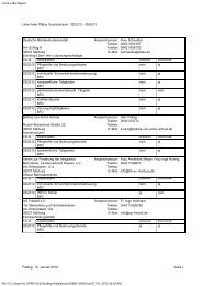 List & Label Report - Der PARITÄTISCHE Bundesfreiwilligendienst ...