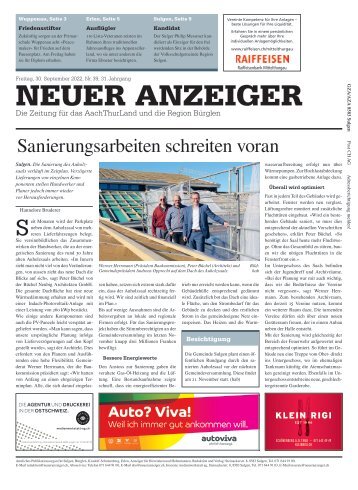 Neuer Anzeiger 30. September 2022