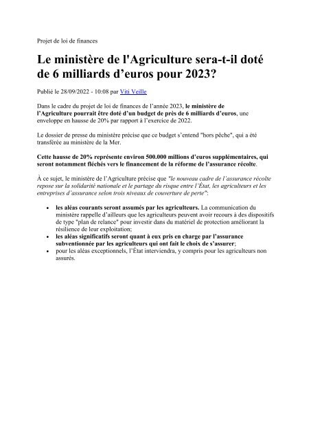 Panorama de presse quotidien du 29 09 2022