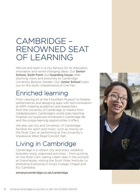 St Mary's School, Cambridge - International Prospectus