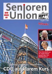 Titelthema: Bundestagswahl - Seniorenunion Berlin