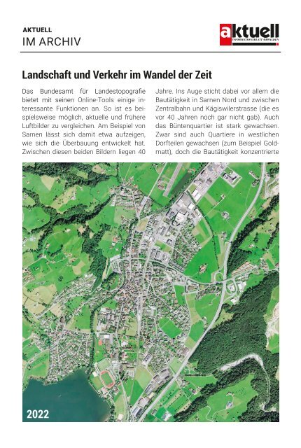 Landschaft und Verkehr im Wandel