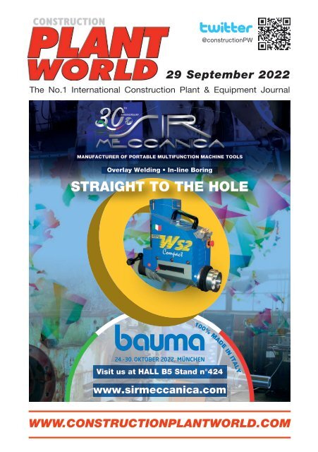 Construction Plant World, 29 September 2022