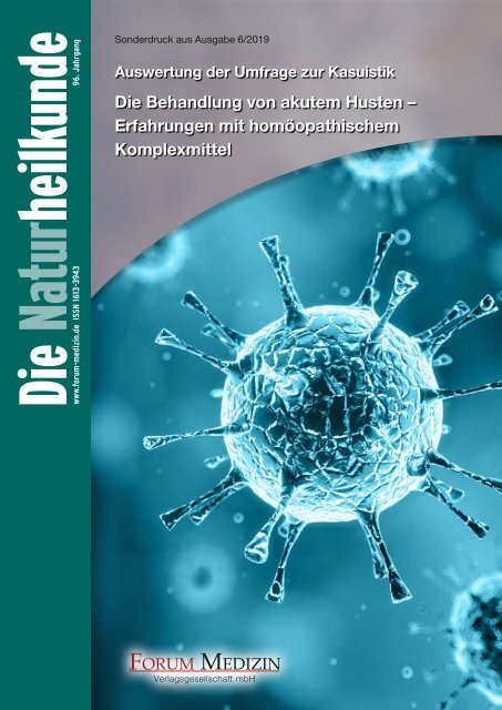 Sonderdruck aus Die Naturheilkunde 06/19: Behandlung von akutem Husten