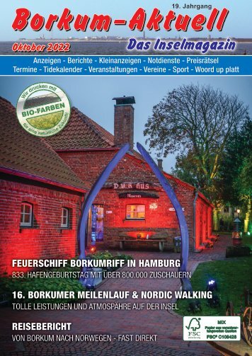 Oktober-Ausgabe / Borkum-Aktuell - Das Inselmagazin